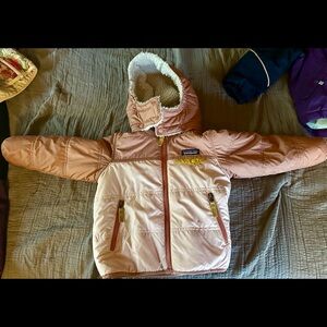 Patagonia 3T fleece-lined, insulated jacket.